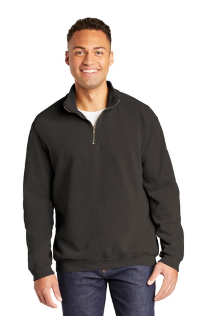 Comfort Colors ® Ring Spun 1/4-Zip Sweatshirt With embroidered School Logos